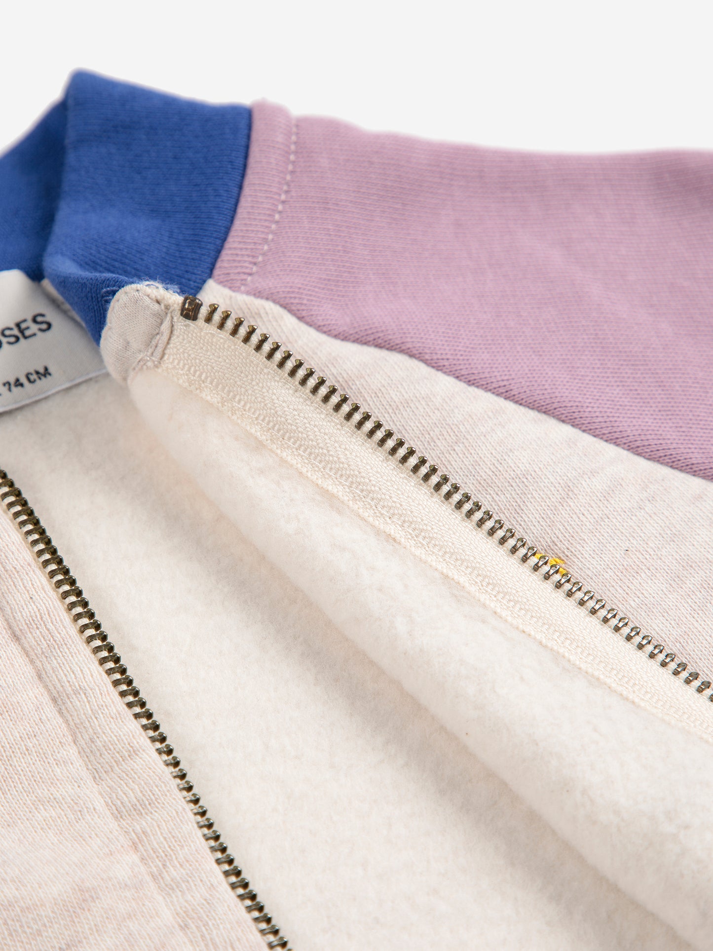 52B.B225AB060_551 # Βρεφική Ζακέτα Φούτερ Tic Tac Toe Color Block