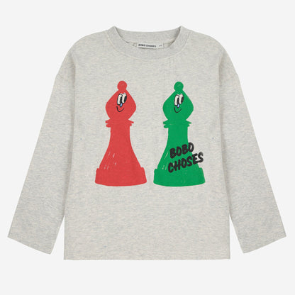 52B.B225AC009_051 # Kids Long Sleeve T-Shirt Checkmate T-Shirt