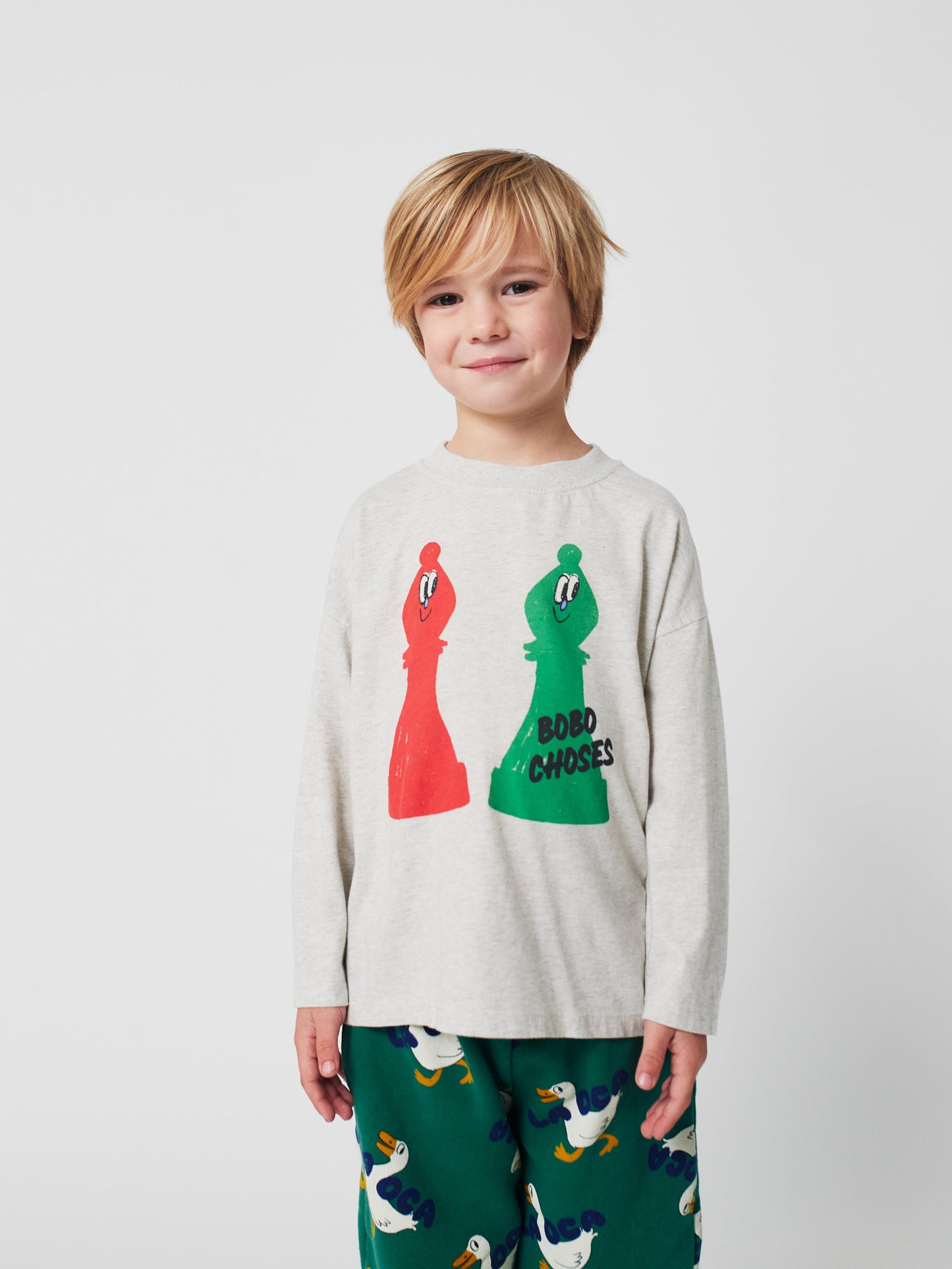 52B.B225AC009_051 # Kids Long Sleeve T-Shirt Checkmate T-Shirt