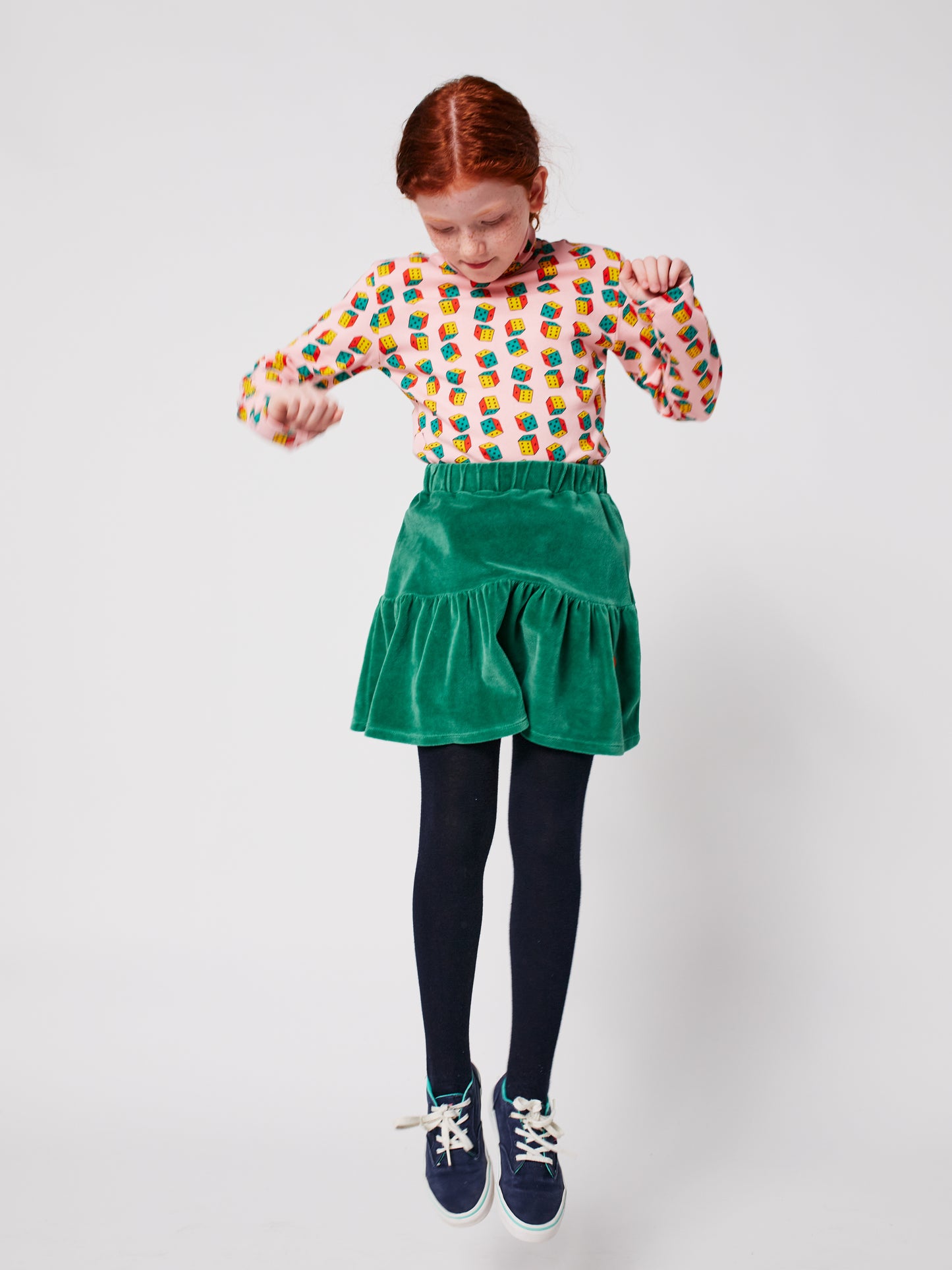 52B.B225AC144_311 # Παιδική Βελούδινη Φούστα Clover