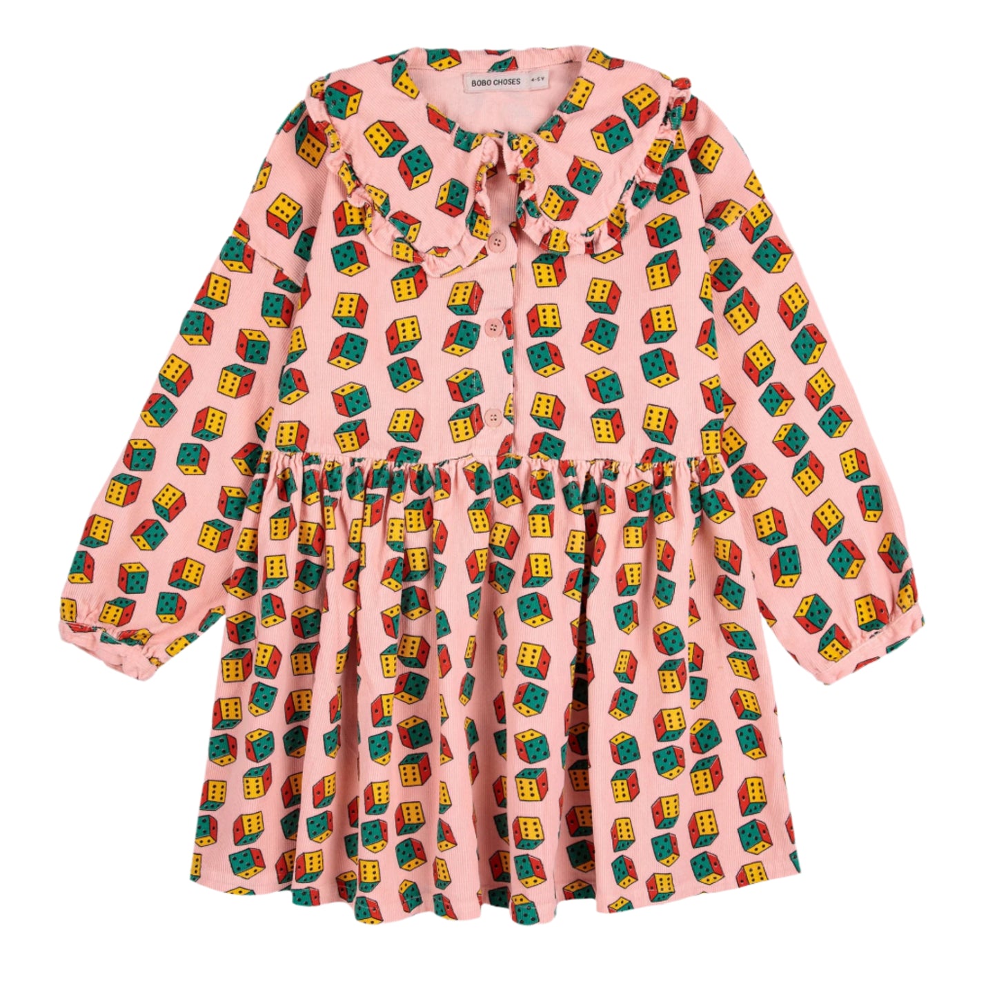 52B.B225AC146_661 # Παιδικό Κοτλέ Φόρεμα Dices
