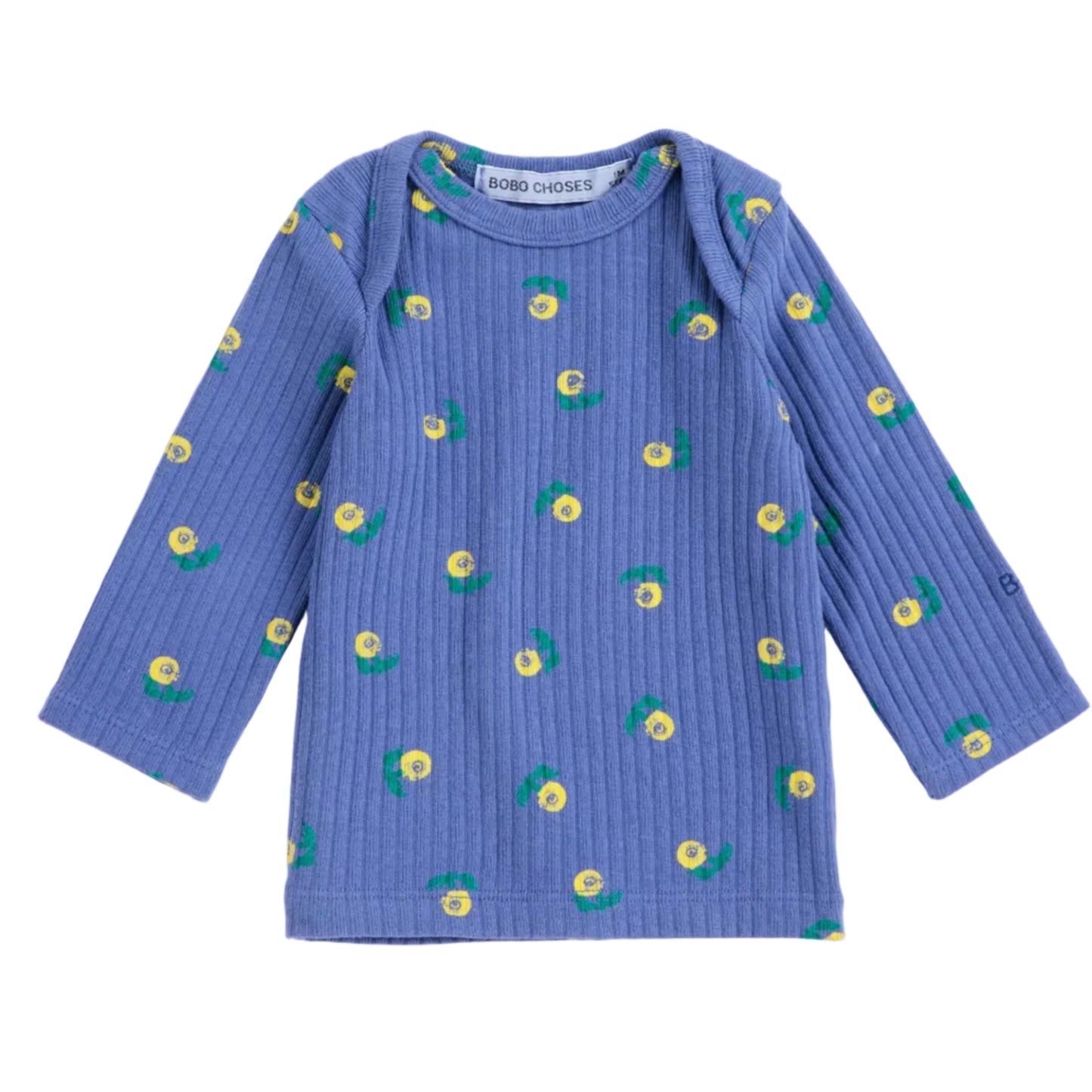 62B.B226AB008_511 # Baby Long Sleeve Blouse Stamp Bloom Blue