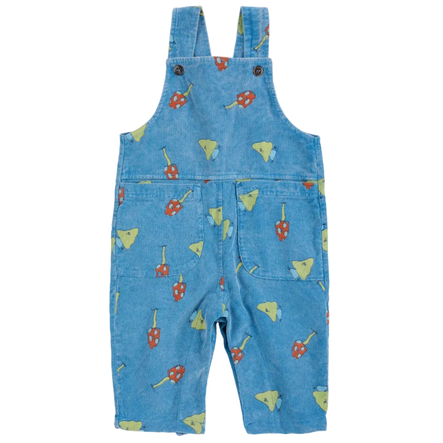 62B.B226AB084_421 # Baby Corduroy Dungaree Mush Monster Duo 