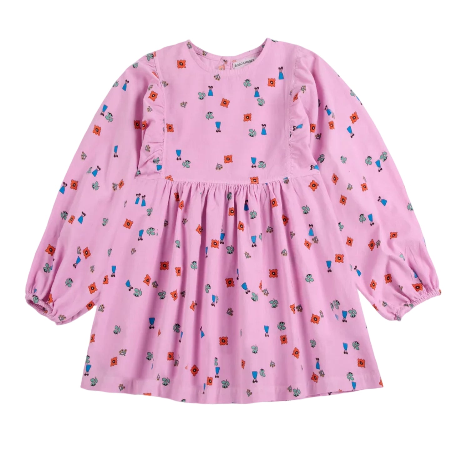 62B.B226AB122_661 # Βρεφικό Μακρυμάνικο Φόρεμα Blossom Pink