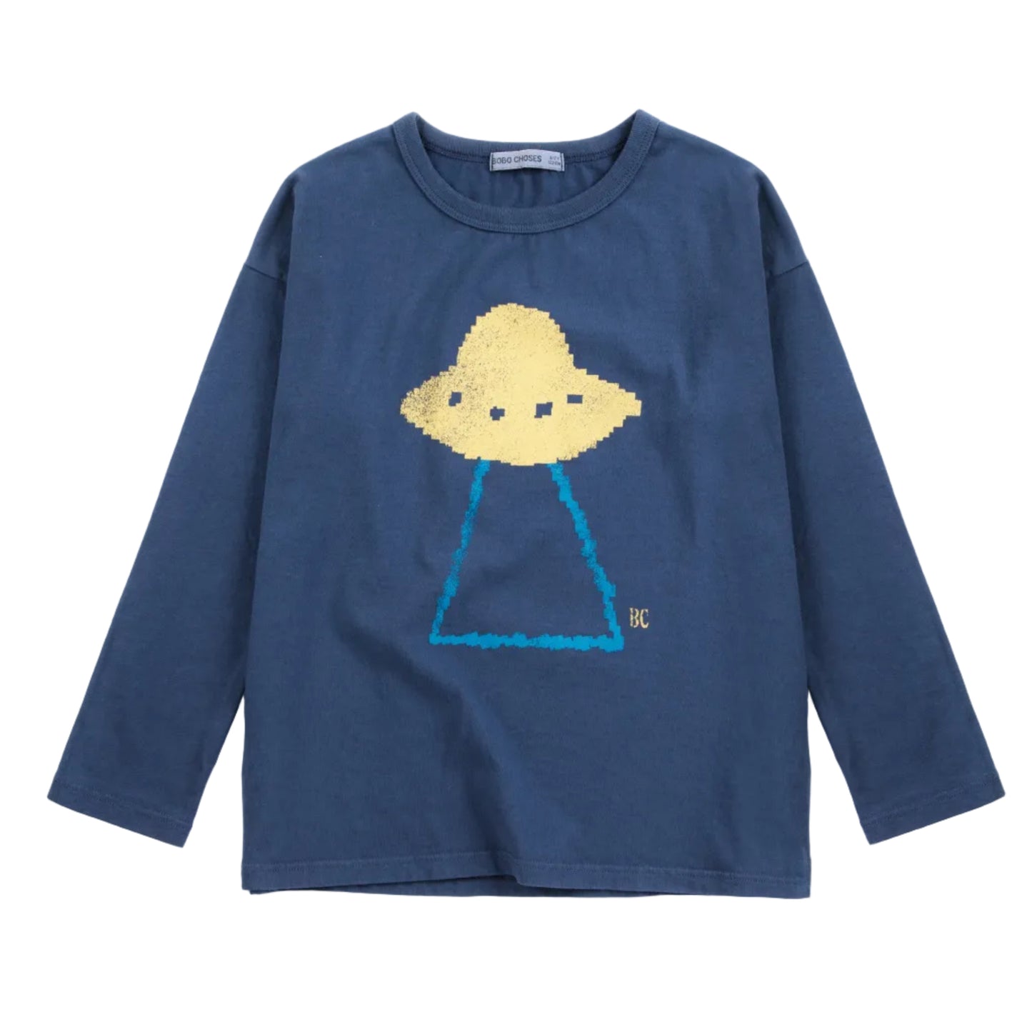 62B.B226AC013_411 # Kids Long Sleeve T-Shirt Pixel Abduction Blue