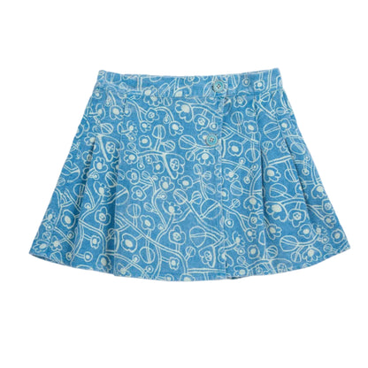 62B.B226AC078_421 # Kids Corduroy Skirt Sketchy Flowers