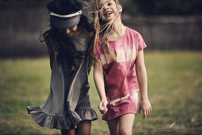 Παιδικό Φόρεμα Tie-Dye Ροζ