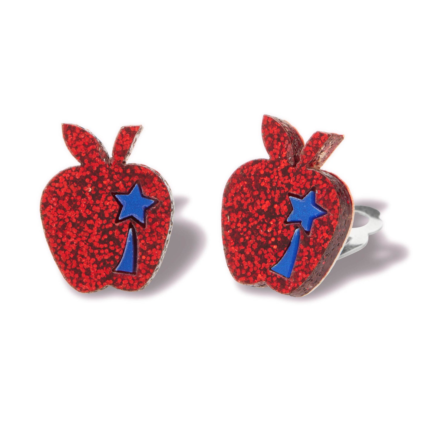 Παιδικά Σκουλαρίκια με Κλιπ Apple