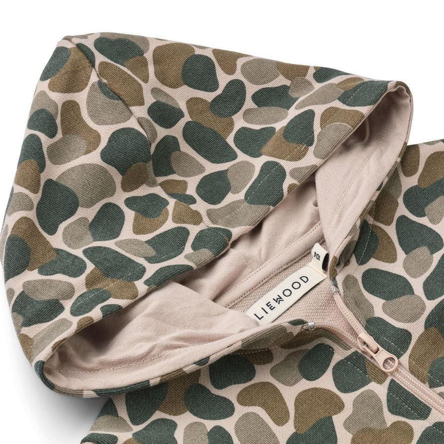 Παιδική Ζακέτα Φούτερ Camouflage / Green Multi Mix