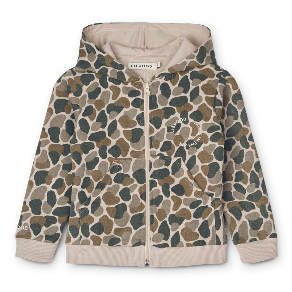 Παιδική Ζακέτα Φούτερ Camouflage / Green Multi Mix