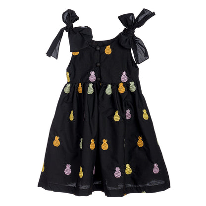 Βρεφικό Φόρεμα με Κεντημένους Ανανάδες