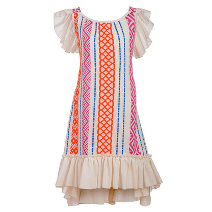 Παιδικό Υφαντό Φόρεμα Multicolor