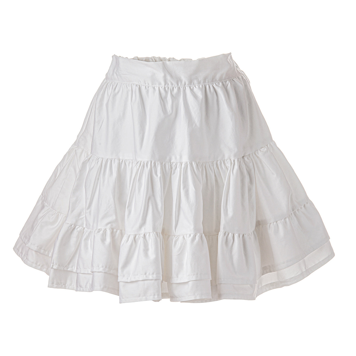 Παιδική Φούστα από Ποπλίνα Λευκή