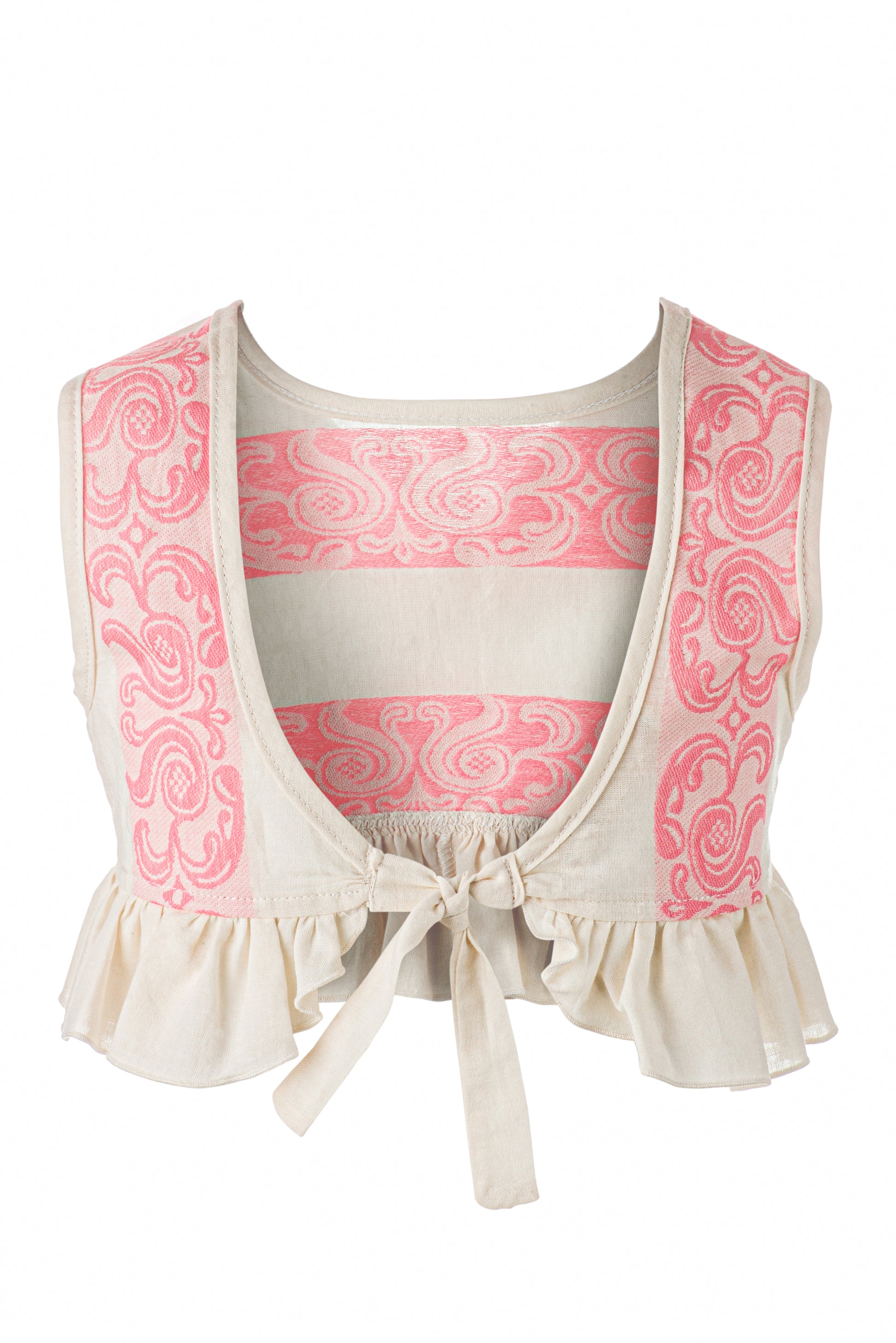 Παιδικό Σετ Κεντημένο με Σορτς Φούξια