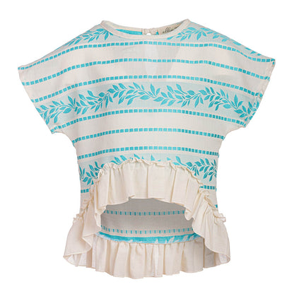 Παιδική Μπλούζα Ασύμμετρη Light Blue