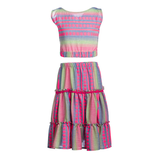 Παιδικό Κεντημένο Σετ Φούξια