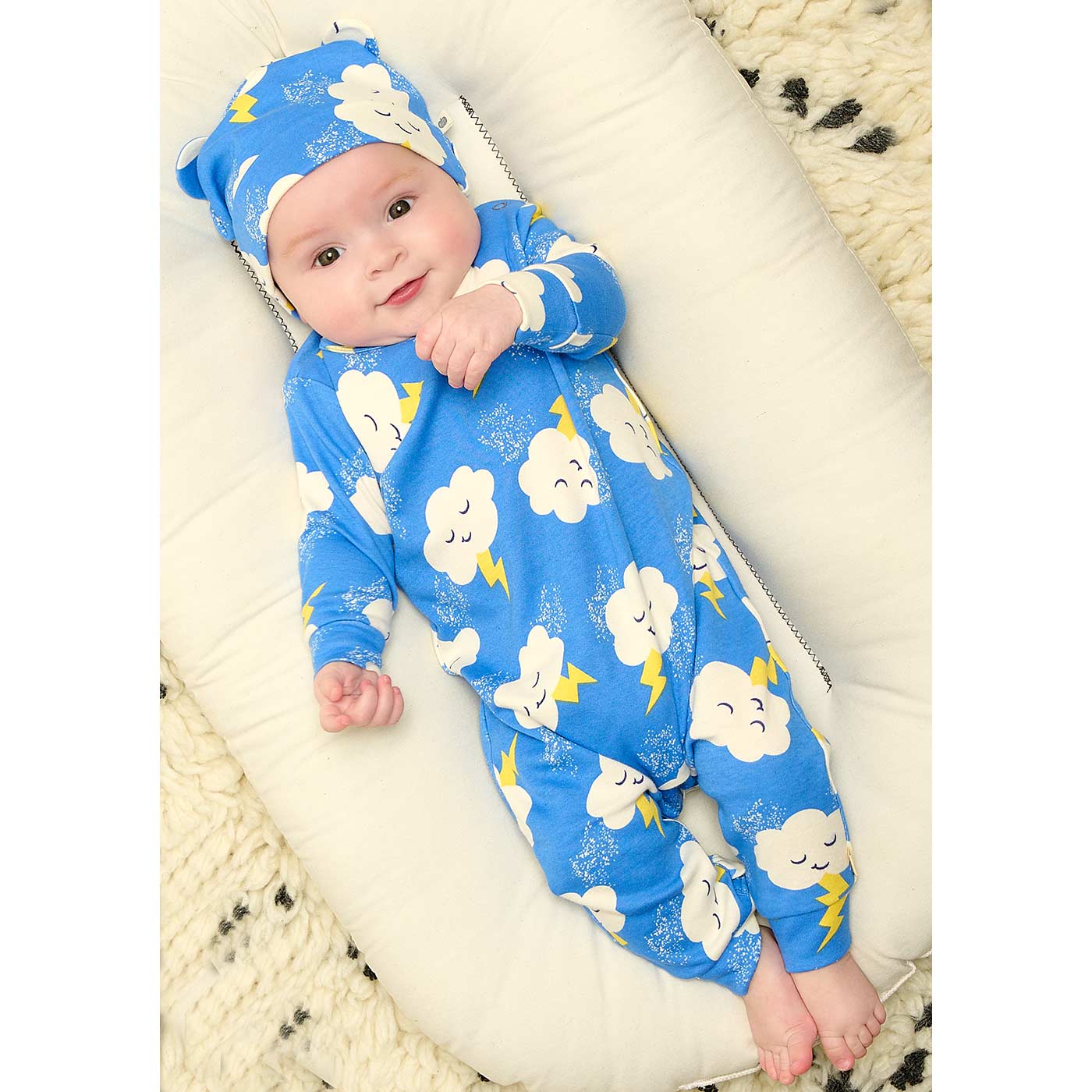 Βρεφικό Ολόσωμο Φορμάκι Blue Clouds