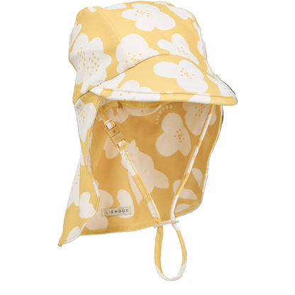99.LW19880_2608 # Kids Sun Hat Cecilia Flower Lemon Yellow