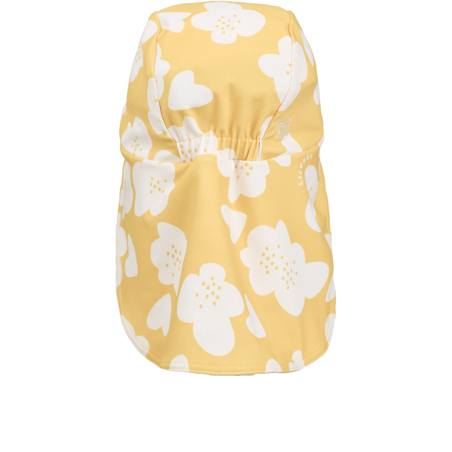 99.LW19880_2608 # Kids Sun Hat Cecilia Flower Lemon Yellow