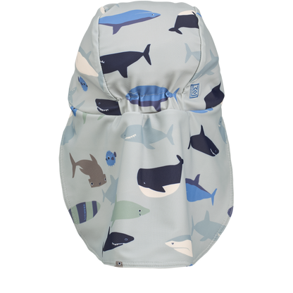 99.LW19880_2619 # Kids' Sun Hat Cecilia Shark Dove Blue