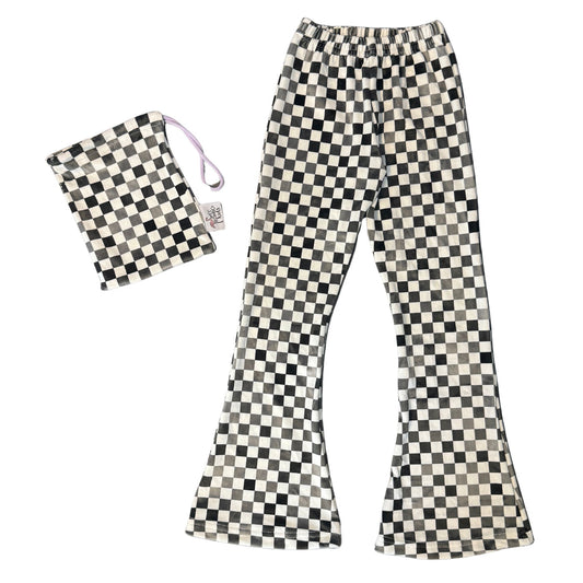 52B.MF131vl # Παιδικό Βελούδινο Κολάν Καμπάνα Checkmate Stone Black