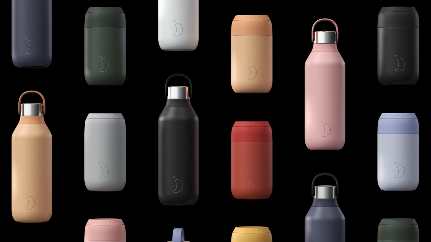 Μπουκάλι Chilly's Series 2 Whale Blue 500ml