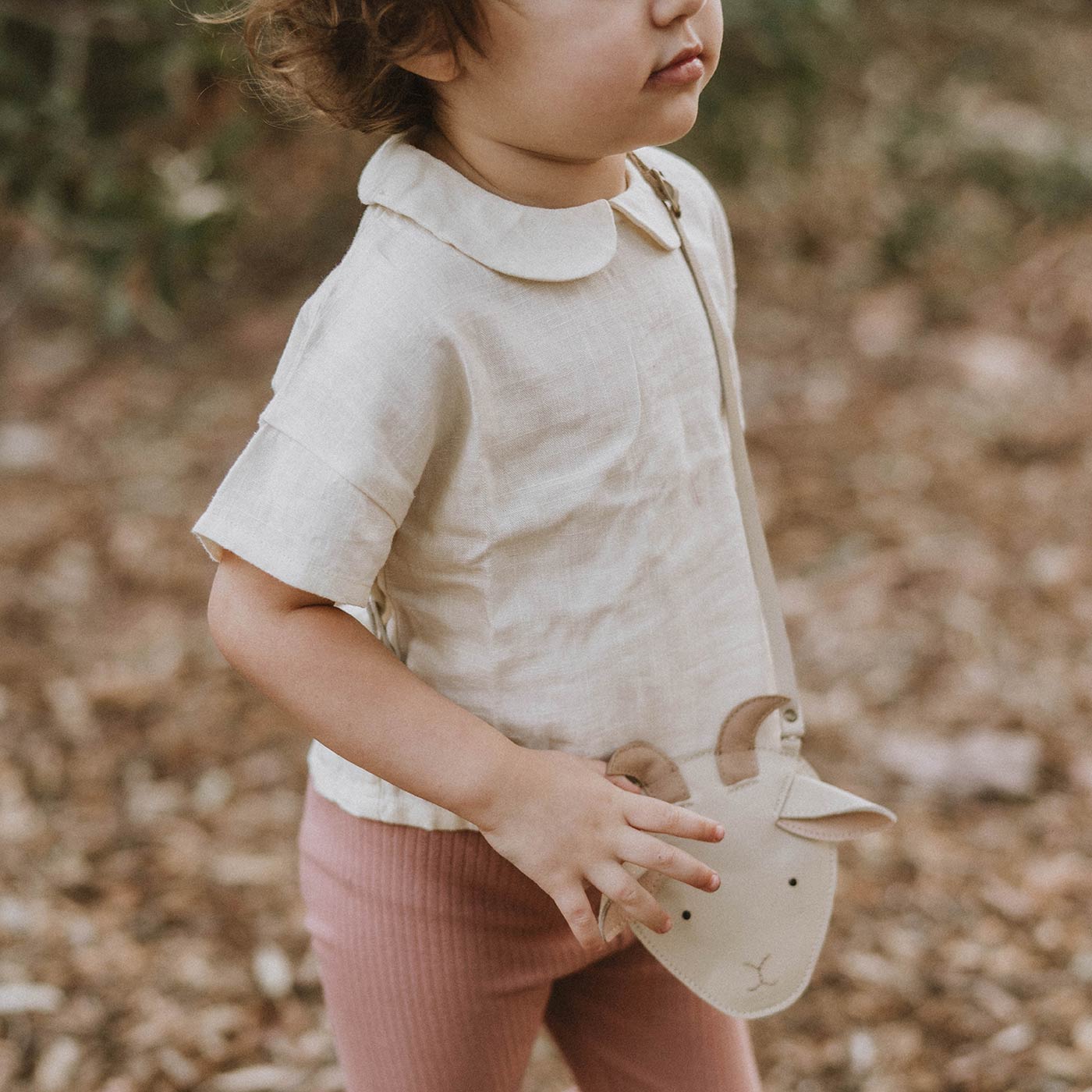 Βρεφική Μπλούζα με Γιακά Ava Antique White