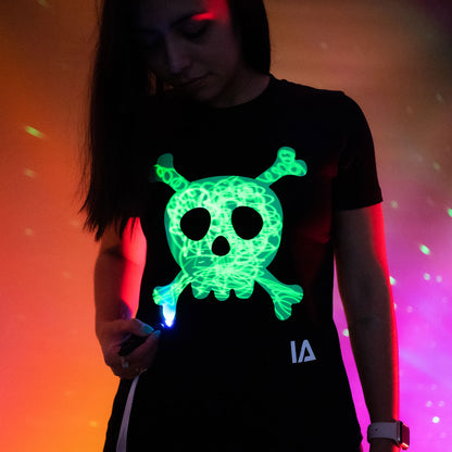 99.IA50043 # Παιδική Μπλούζα T-Shirt Glow in the Dark Skull & Cross Bones