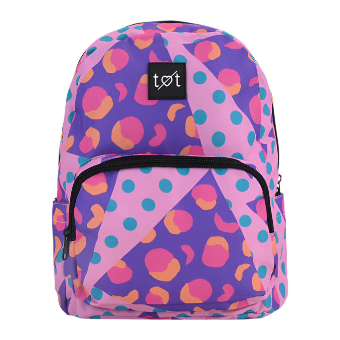 99.TT511-154 # Kids Backpack Dancing Dots Pink