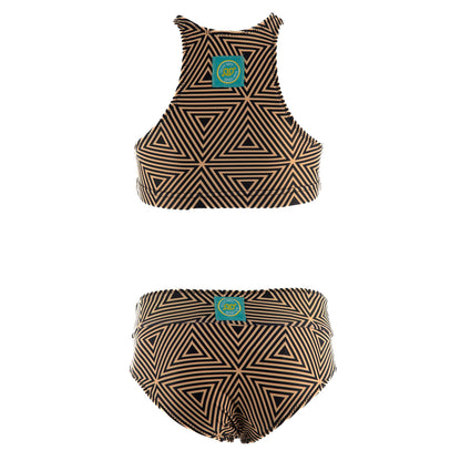 Παιδικό Μαγιώ Μπικίνι Delphine Gold Shell