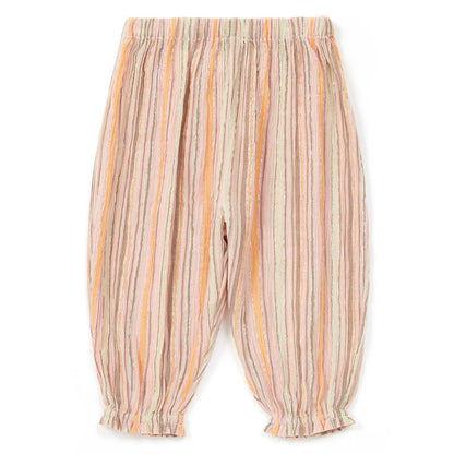 Βρεφικό Παντελόνι Ριγέ με Χρυσοκλωστή