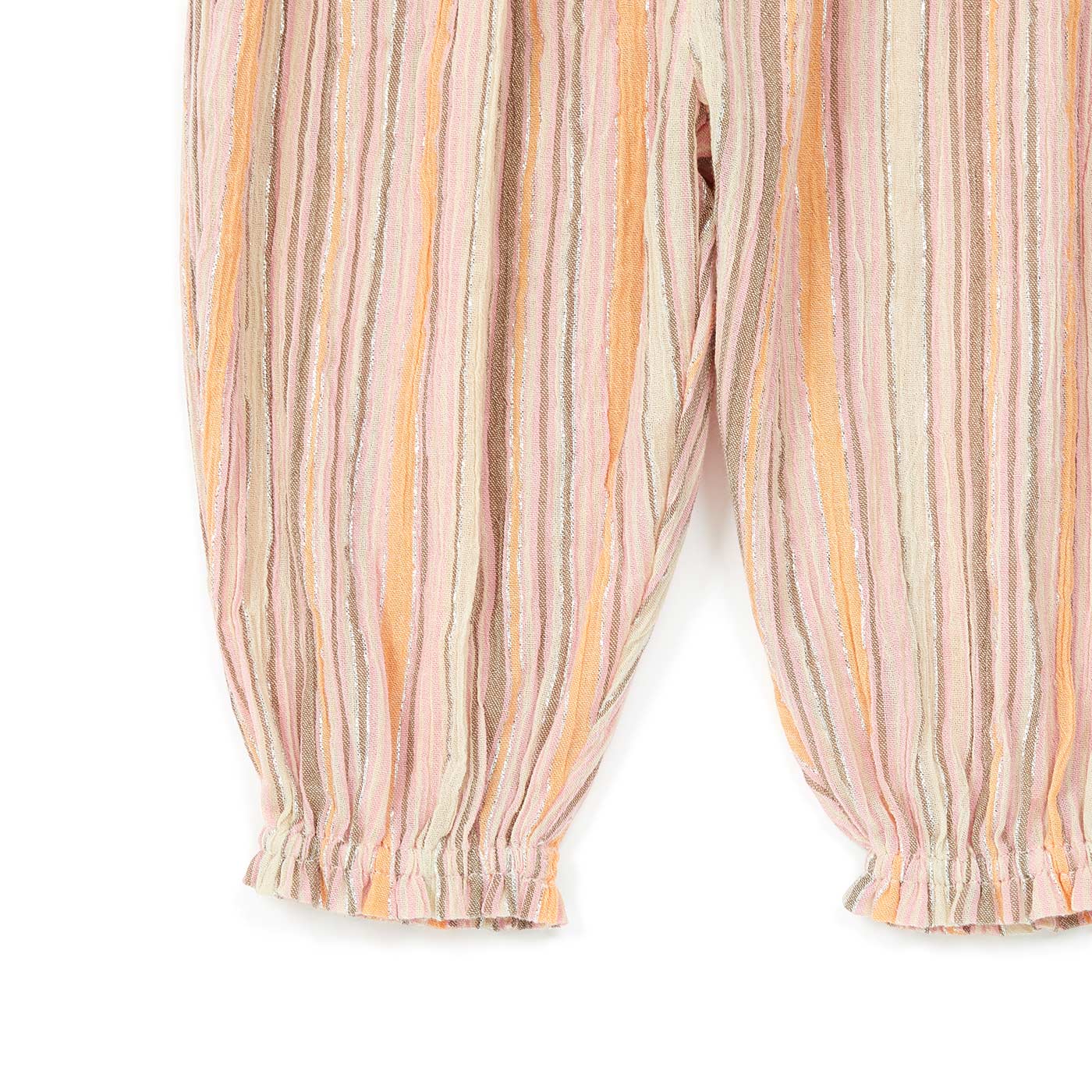 Βρεφικό Παντελόνι Ριγέ με Χρυσοκλωστή