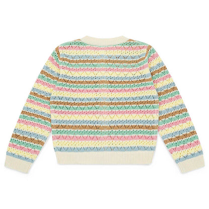 Παιδική Πλεκτή Ζακέτα Πολύχρωμη Ριγέ