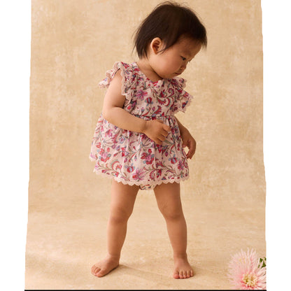 62A.FRI-S26-R0073 # Baby Romper Lena Cream Floral Haven