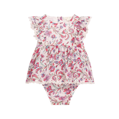 62A.FRI-S26-R0073 # Baby Romper Lena Cream Floral Haven