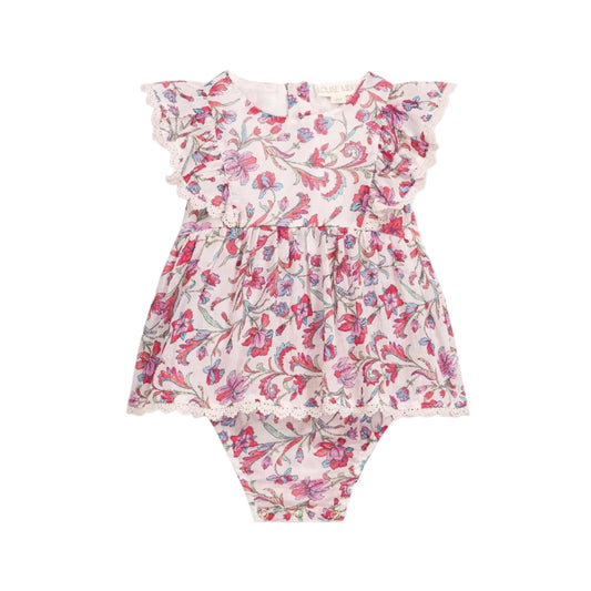 62A.FRI-S26-R0073 # Βρεφικό Φορμάκι Lena Cream Floral Haven