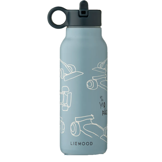 99.LW19617_2783 # Παιδικό Παγούρι Falk 350 ml Race Cars Beach Blue