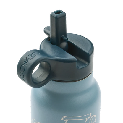 99.LW19617_2783 # Kids Water Bottle Falk 350 ml Race Cars Beach Blue