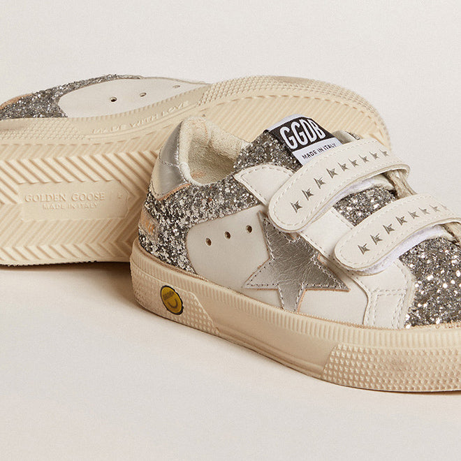 Παιδικό Παπούτσι Golden Goose Silver Glitter
