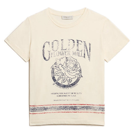 Παιδική Μπλούζα T-Shirt Golden Flower Εκρού