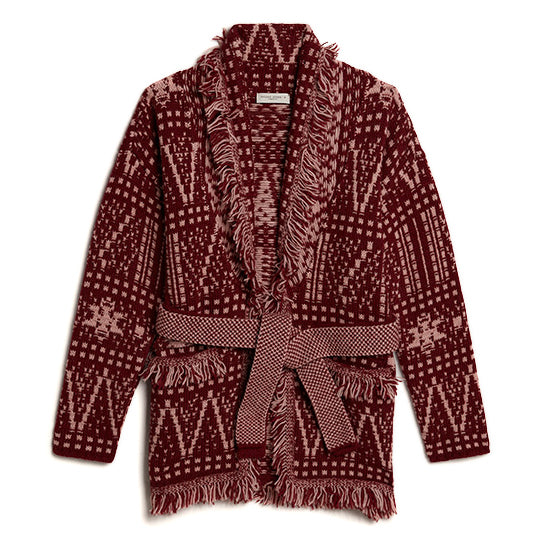 Παιδική Ζακέτα Jacquard Deep Red
