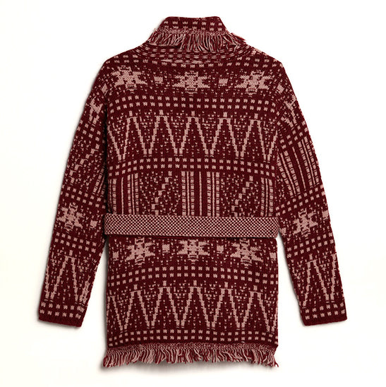 Παιδική Ζακέτα Jacquard Deep Red