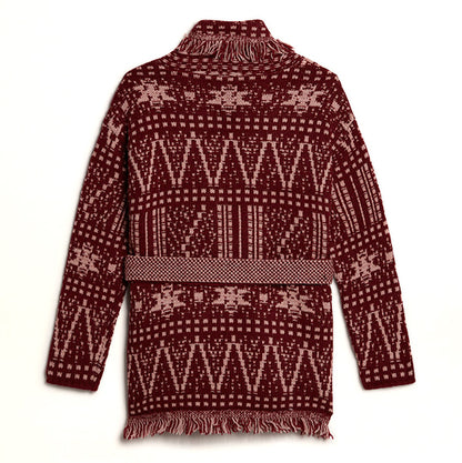Παιδική Ζακέτα Jacquard Deep Red