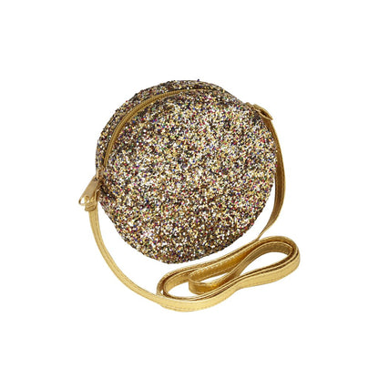 Παιδική Τσάντα Ώμου Στρογγυλή με Glitter