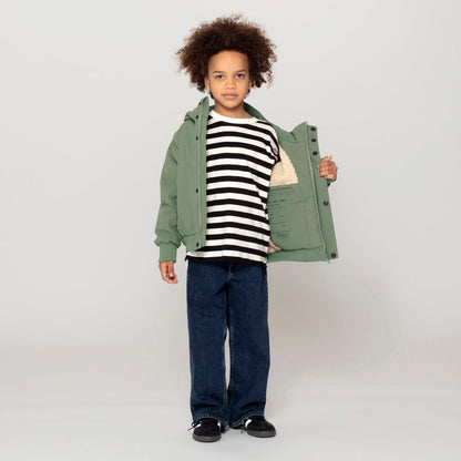 42B.242.9.1.579.556 # Kids Jacket Lazy Sloth Deep Lichen Green