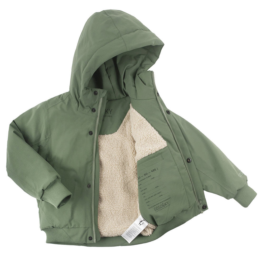 42B.242.9.1.579.556 # Kids Jacket Lazy Sloth Deep Lichen Green