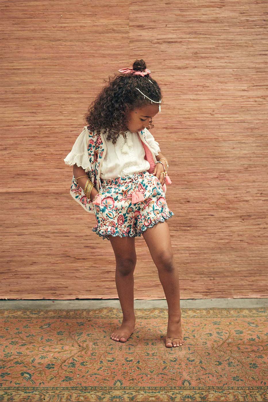 Παιδικό Σορτς Vallaloid Indian Flowers