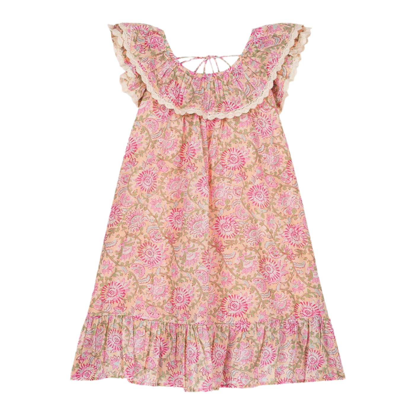 52A.GRI-S25-S0152 #  Παιδικό Φόρεμα Yellow Capri