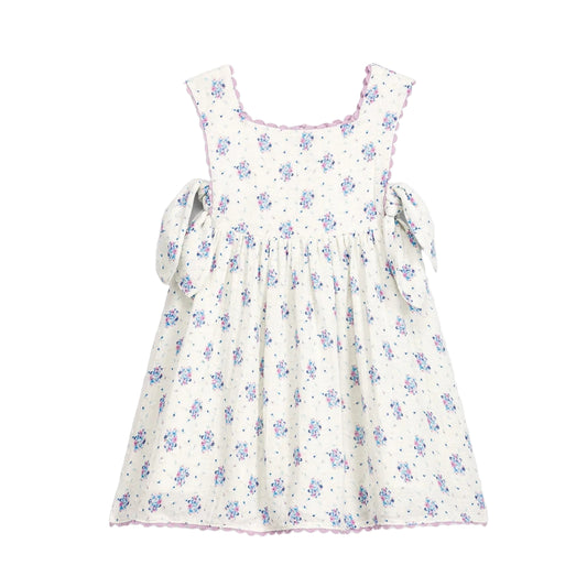 62A.GRI-S26-S0296 # Παιδικό Αμάνικο Φόρεμα Aloisa Cream Flower Dunes