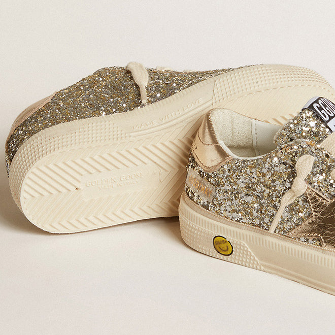 Παιδικό Αθλητικό Παπούτσι Golden Goose Glitter Gold